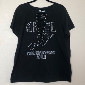 Disney/Torrid Little Mermaid Lace Up Top
